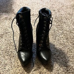 Dollhouse lace up booties